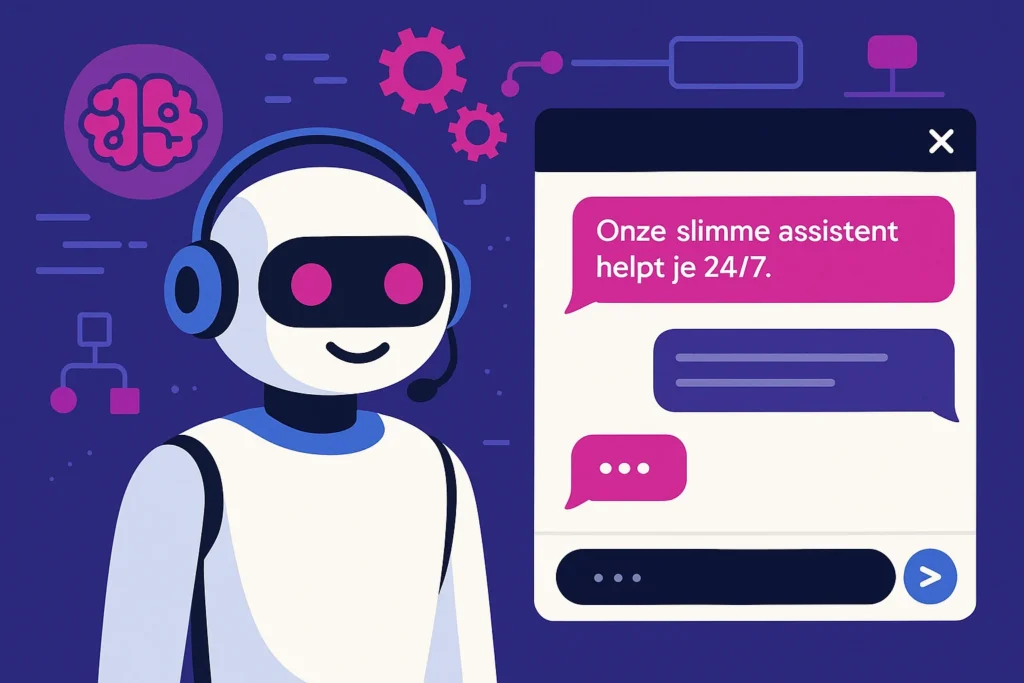 AI chatbot ondersteunt klant via website
